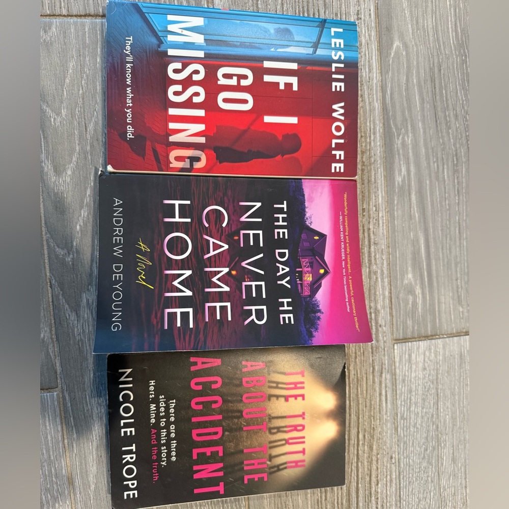 Set of Three Mystery Novels